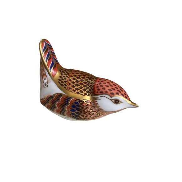1997 Royal Crown Derby Jenny Wren Bird Paperweight with Gold Stopper – FLAW - Picture 1 of 8